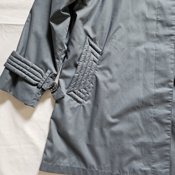 Misty Harbor vintage button-down light-weight short trench coat Size 10 - Picture 4 of 8
